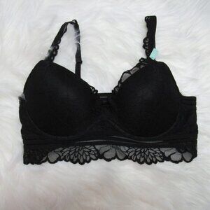 PINK Black Lace Bralette